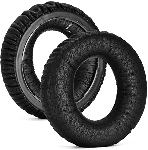 Evolve 80 Almohadillas para los oídos, derfean reemplazo Compatible con Jabra Evolve 80, Evolve 80 UC, Auriculares con Cable Evolve 80 MS, Almohadillas para los oídos con Cuero más Suave