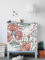 Coloray Möbel-Aufkleber Selbstklebend Malm MagicStick Set 3x 80x20 cm Kommode Aufkleber - Feldblumen