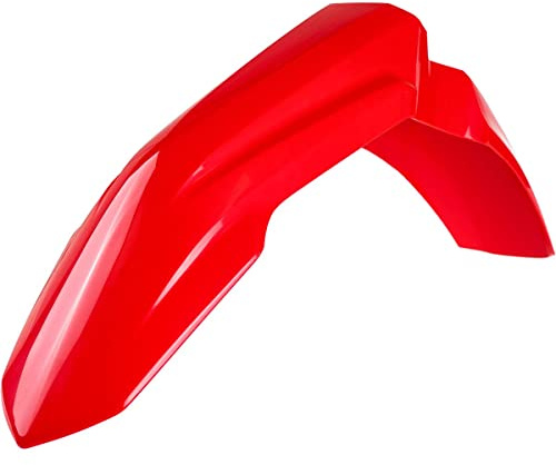 POLISPORT 8686100001 - OEM Replica Front Mudguard - Durable and Heavy Duty Plastic - Fits Honda Motorcycles in Red