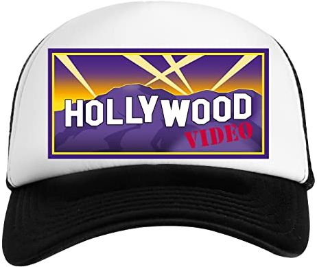 Hollywood Video Logo Weiß Schwarz Unisex Kinder Baseball Cap Kids White Black