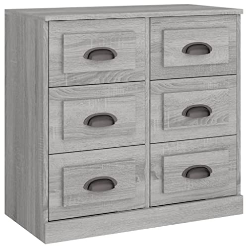 vidaXL Sideboard Grau Sonoma 70x35,5x67,5 cm Holzwerkstoff