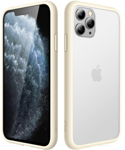 JETech Matte Case for iPhone 11 Pro Max 6.5-Inch, Shockproof Military Grade Drop Protection, Frosted Translucent Back Phone Cover, Anti-Fingerprint (Beige)