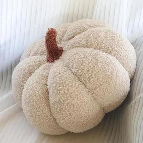 BohrenCL Kürbis Kissen, Kürbis Deko, Kürbis Dekokissen, 3D Plüsch Kürbis Wurfkissen, Halloween Kürbis Kissen Plüschtier, Home Decoration für Erntedankfest Weihnachten Schlafzimmer, Sofa Dekoration