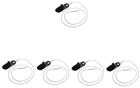 GLEAVI Cochlea Implantate Halterung 5 Stk Trageband Für Sicherheitsclips Kabel Schlüsselband Für Otoclips Für Anti-verlust-schutz Hinter Dem Nacken Gehörschutz Mini Nylon-silikon Lautsprecher