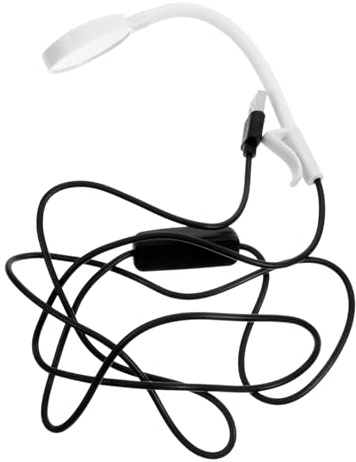 Amosfun Petite Lumière D'aquarium Mini Lampe à Pince Usb Veilleuse Daquarium Lumière Des Plantes Aquatiques Petite Lampe Daquarium Plastique Blanche Clipsable D'appoint