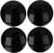 vhbw 4X Nabenkappe kompatibel mit Anzio Autos, PKW - Auto Radnabendeckel, 64 mm Schwarz, Kunststoff
