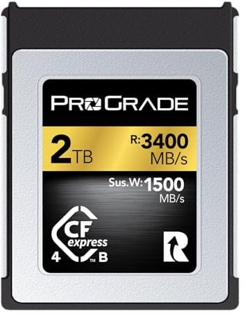 ProGrade Digital Memory Card - CFexpress 4.0 Type B for Cameras | Optimized for Express Transfer of Files & Large Storage | 2TB Gold Series