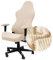 Highdi Gaming Stuhl bezug, Jacquard Einfarbig Gaming-Stuhlhussen Elastische Drehstuhl Bezug, Waschbare Gamingstuhl-Bezüge Gamingsthuhl für Computer Büro Stuhl (Beige)