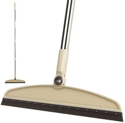 XXFLOWER Wasserschieber Bodenabzieher Langer Stiel, 180° drehbar, Beige