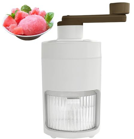Ice Shaver - Electric Ice Crusherhousehold, Portable Manual Ice Shaver Crusher | Household Crusher Snow Cone, Rotary Ice Crusher Ice Maker Ice Shaver, Electric Ice Crusher for Slush Shaved Ice