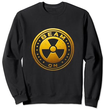 Panneau radioactif vintage avec faisceau lumineux Sweatshirt