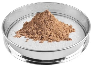 NAKUL Setaccio per Terreno,Setaccio per Sabbia in Acciaio Inox,Setaccio da Giardino Orbicolare,Setaccio Fine,per Pietre, Compost, Pietrisco,Ghiaia Diametro 50 cm