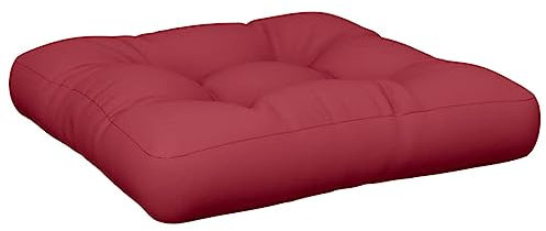 vidaXL Palettenkissen, Palettenpolster für Europaletten, Palettensofa Kissen Indoor Outdoor, Palettenauflage Sitzkissen, Weinrot Stoff