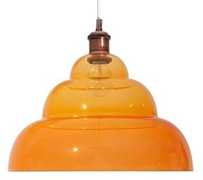 farbgewandt Hängelampe Cloud - mundgeblasene Designer Hängeleuchte (Honey)