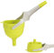VirtuGro Imbuto Cucina Imbuto Pieghevole Imbuto per Marmellata Imbuto Fungo Silicone Imbuto Grande Imbuti Pieghevoli Portatili Imbuto con Manico a Bocca Larga per Cottura e Conservazione Verde 10.5cm