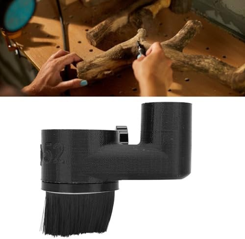 CNC-Router-Spindel-Staubsammler-Schuhmanschette, 52-mm-Maschinenbürstenreiniger, Magnetisches Design, Geeignet für 300-W-500-W-Spindel-775-Motor, Hält die Werkbank Aufgeräumt