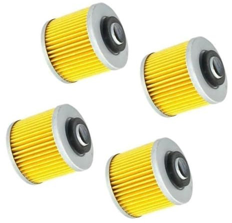 LMNMY Moto Filtro Moto Elemento di Ricambio 4PCS Filtro Olio per Yamaha XV250 S per Virago 3LS,3L4 1996 1997 1998 1999 2000