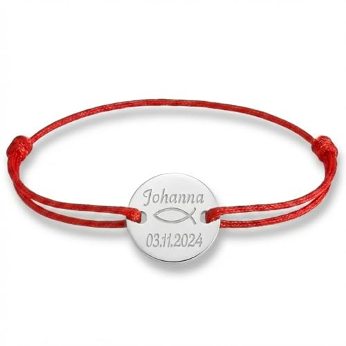 Kamiko Kinderarmband – personalisierbares Armband aus 925er Silber mit Gravur. Dieses Namensarmband, verziert mit einem Symbol, ist das perfekte Geschenk für Babys und Kinder