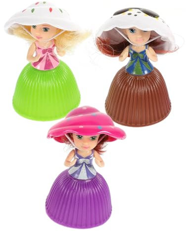 HAWILLOSCH 3 Stück Mini Cupcake Puppen Geschenkspielzeug Überraschungs Cupcake Zufälligen Farben Und Stilen Ideales Spielzeug Für Kreative Kinder Und Geburtstagsfeiern