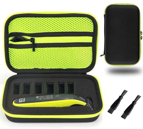 sunnilly Electric Shaver Protective Case, Case for Phil liips O Blade QP2520/30, QP2520/65, QP2530/30, QP2630/30, Oneblade Phi Lips Accessories, Storage Box for Razor