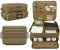 BlesMaller Golf Trunk Organizer 2 Layers Golf Car Locker with separate Compartment for 2 Pair 8UK Shoes, Balls, Tees, Gloves, Accessories, Gift (Brown)