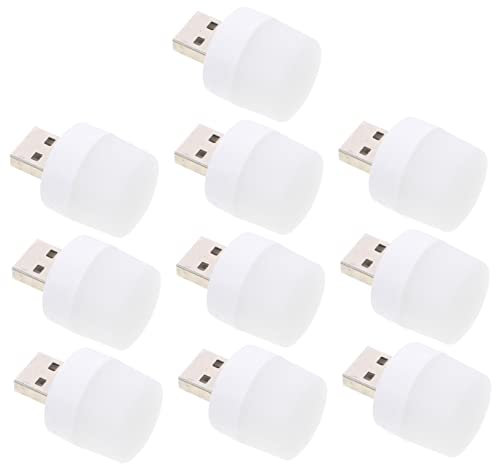 UKCOCO 10stücke Usb-licht Für Auto Und Heim Energiesparendes Led-nachtlicht Mit Usb-anschluss Tragbare Beleuchtung Für Laptop Handy Und Andere Usb-geräte Warme Romantische Umgebungsbeleuc