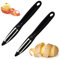 2 Pezzi Sbucciatore Universale, Sbuccia Patate, Pela Patate Verdure e Frutta, Pelapatate Professionale Con Lama Affilata A Pendolo, In Acciaio Inox, Doppio Taglio, Impugnatura Ergonomica, Colore Nero