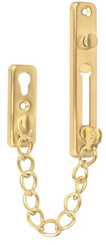 Security Chain Door Lock Heavy Duty Latch Chain Door Lock with Spring Anti-Theft Snap Lock, Stainless Steel