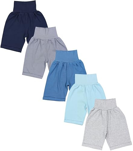 TupTam Unisex Baby Pumphose Sommershorts Baumwolle 5er Pack