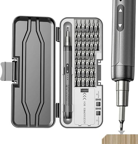 Juego De Destornillador Eléctrico,Kit de Atornillador Compacto Portátil | Herramienta Eléctrica Inalámbrica Multiusos Para Camping Hogar Proyectos Manuales Electrónicos Joyería