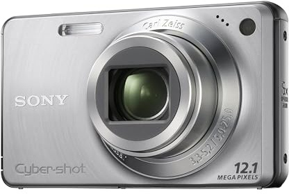 Sony Cyber-shot DSCW270 Digital Camera -12.1 MP, 5x Optical Zoom 2.7 inch LCD - Silver (Renewed)