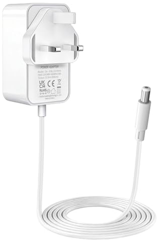 12V Power Adapter Compatible with BT-Openreach ONT Openreach EchoLife Fibre-optic-Modem Power Replacement Power Adapter for Smart Hub Nail Lamp Router Desk Lamp Atomizer (White)