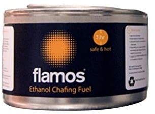 Flamos 15 boites de gel chauffe-plat à l’éthanol - dure 3 heures - utile en vrac pour les traiteurs
