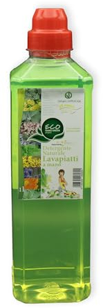 ECONANO GREEN PROJECT - Gel para lavar platos a mano - Limpiador de vajilla - Detergente para platos - Desengrasante delicado con la piel - PH neutro - Fórmula concentrada 1 litro