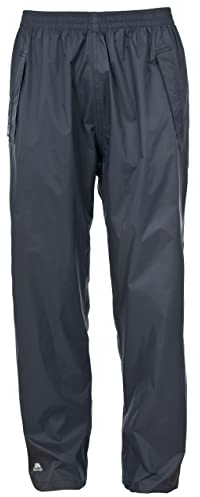 Trespass Qikpac Pant, Flint, XXXL, Kompakt Zusammenrollbare Wasserdichte Regenhose mit 3 Taschenöffnungen für Damen und Herren / Unisex, XXX-Large / 3XL / 3X-Large, Grau