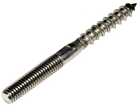 rohrfix-24 5 Stück Edelstahl Stockschrauben M8 x 140 mm
