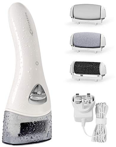 Hard Skin Remover, MYCARBON Electric Foot File Rechargeable Callus Remover Pedicure Tools with 2 Speeds&3 Rollers for Foot Care