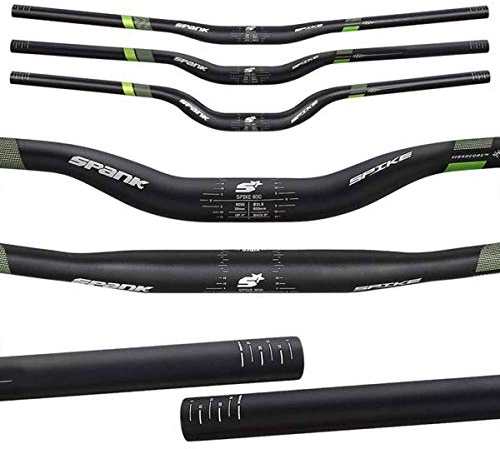 Spank Spike 800 Vibrocore Fahrradlenker, Mountainbike-Lenker, Aluminiumlegierung, 50R (Schwarz Grün)