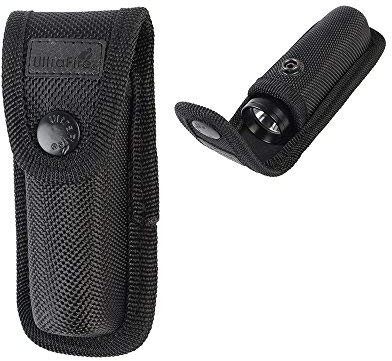 AILOVA Tactical Flashlight Pouch, Nylon Molle LED Torch Holster for Outdoor Camping Hiking