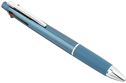 Uni Jetstream Multi Pen 4 et 1, stylo à bille 0,5 mm (noir, rouge, bleu, vert) et porte-mine 0,5 mm, bleu sarcelle (MSXE5100005.39)