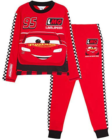 Disney Cars Pyjamas Kids Lightning McQueen Red 6-7 Years