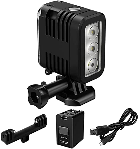 Unterwasser-Fülllicht, USB-Akku-LED-Video-Fülllicht-Action-Kamera Unterwasser-Tauchlampe für -Sportkamera