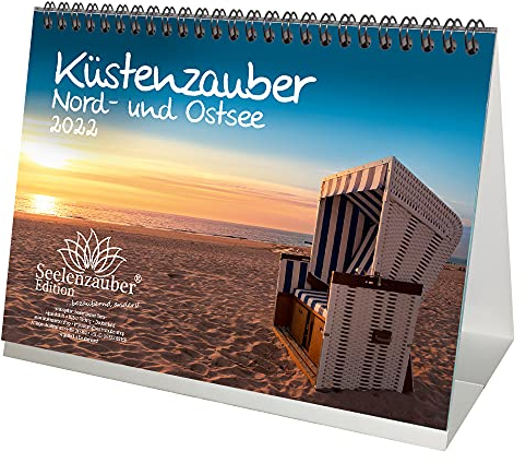 Küstenzauber Nord- und Ostsee DIN A5 Tischkalender für 2022 Küste - Seelenzauber