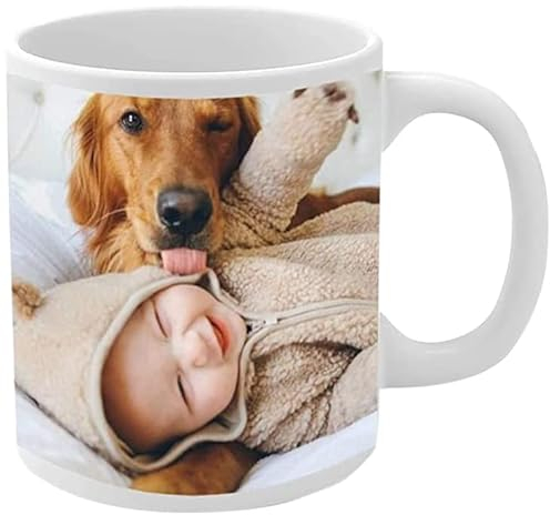 EKAM Personalised Mug, Text Photo Printed Design Logo Customised Gift Tea Coffee Mug (11oz)