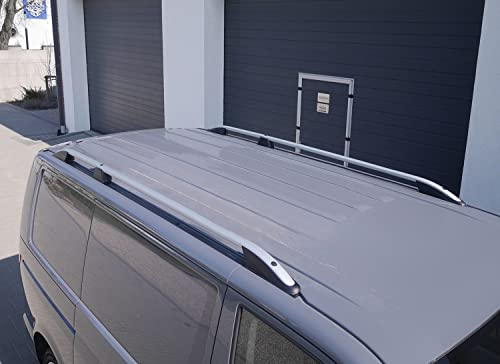 Chromemaster | Dachreling Dachträger | Kompatibel mit VW T5 2003-2015 Long; Zur Befestigung der Dachgepäckträger, Dachboxen oder Dachfahrradträger | Robuste Konstruktion aus Aluminium | TÜV