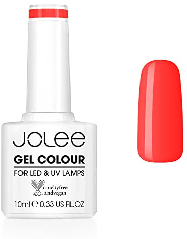JoLee Nail Gel Polish 10ml [Decorum] UV/LED Soak-Off Nail Art Manicure Pedicure for Professional, Salon & Home Use [Yellow/Orange Range] - Long Lasting & Easy to Apply - Vegan & Cruelty Free