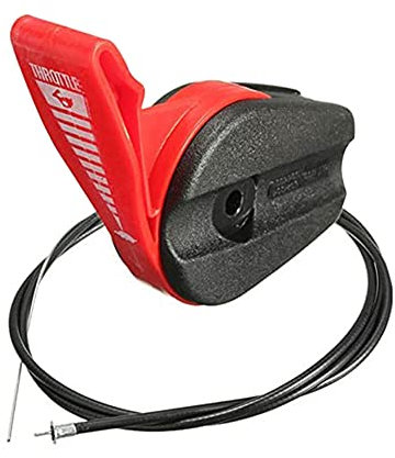 BOOMBOOST 1Set 65 Inch Throttle Cable Lawn Mower Control Switch Lever Handle Kit, Throttle Cable Switch Control Replacement Kit for Electric Petrol Lawnmowers