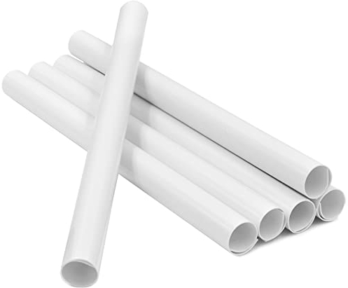 200mm x 15mm Radiator Pipe Covers White- Pipe Covers- Radiator Pipe Covers (6 Pack)
