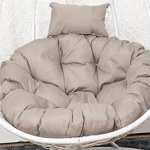 Morbuy Papasansessel Kissen Sitzauflage, Rundes Dicke Stuhlkissen Bequem & Weich Sitzkissen Hängesessel für Outdoor Indoor Garten Stuhlauflage (105x105CM,Beigebraun)