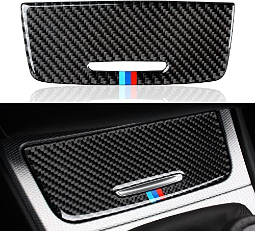 Kohlefaser Aufkleber Auto Staukasten Panel Trim Kompatibel mit BMW E90 E92 E93 2005 2006 2007 2008 2009 2010 2011 2012 Zubehör